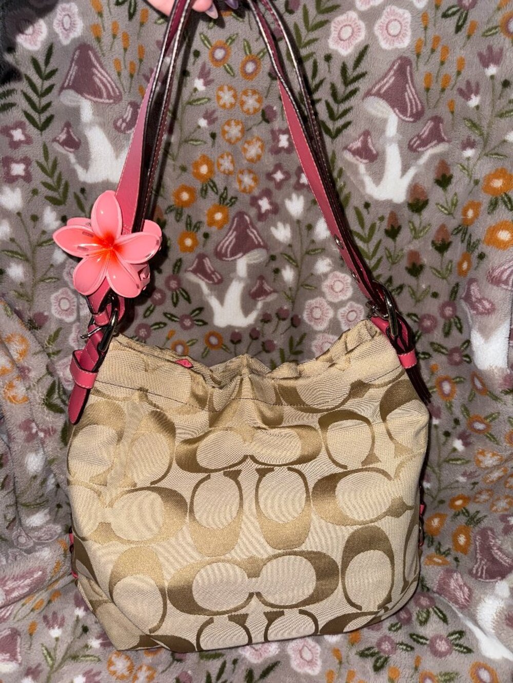 Coach Signature Duffle Hobo Bag
